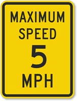 Maximum speed 5 MPH